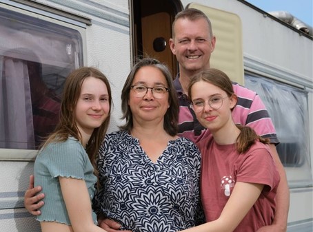 Jacinta Noord en haar familie. © Annabel Oosteweeghel